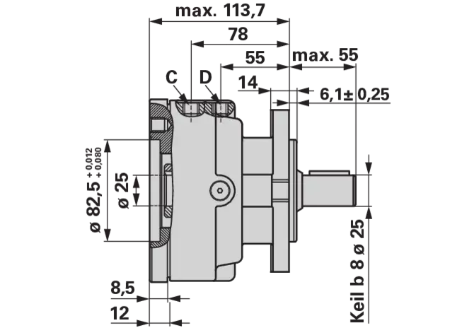 Lamellenbremse LB/288-43 M+S Hydraulic