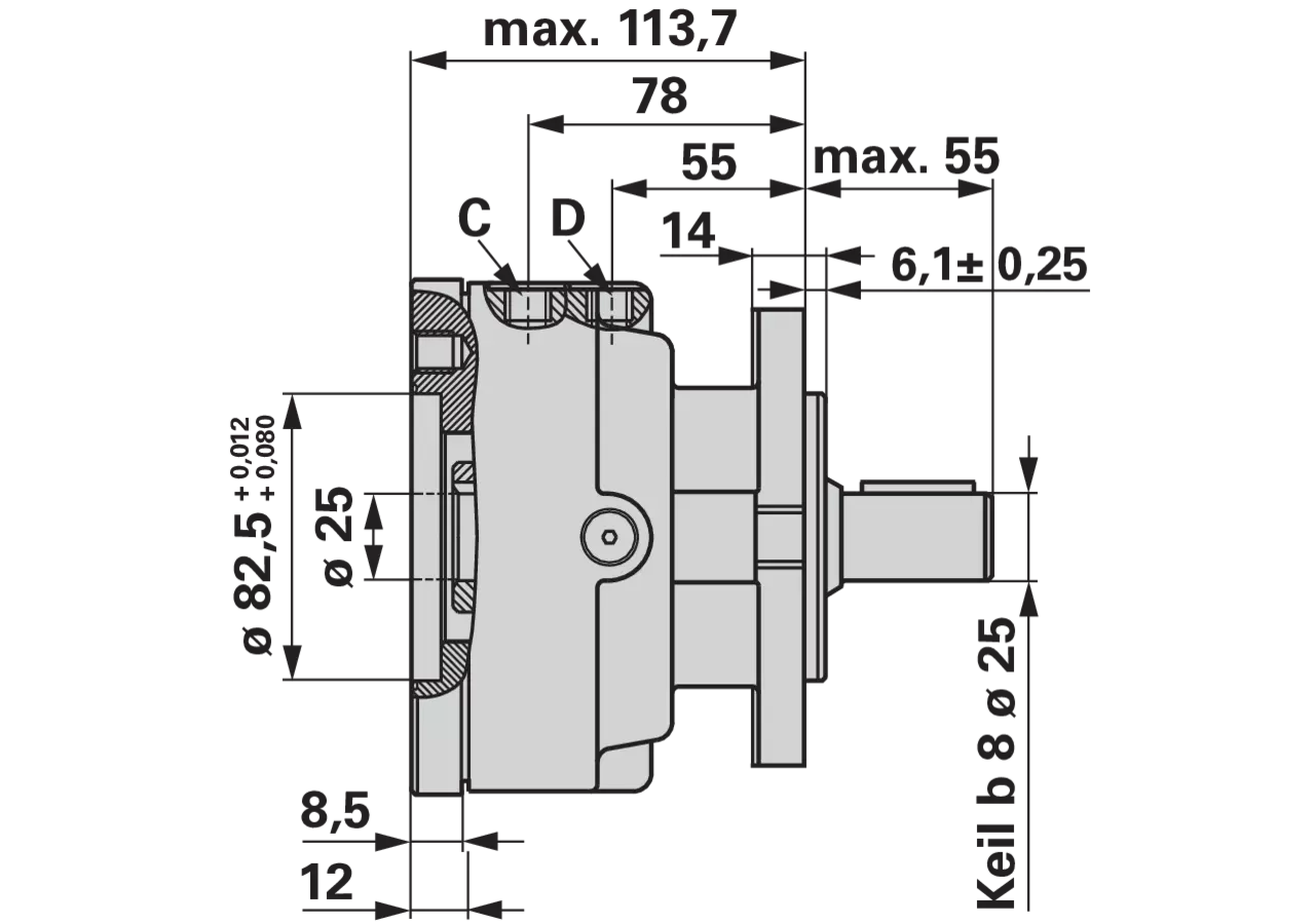 Lamellenbremse LB/288-63 M+S Hydraulic
