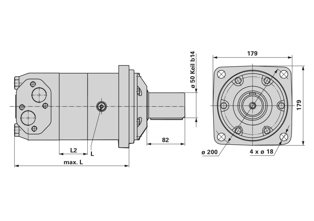 Planetenmotor MV 315 M+S Hydraulic