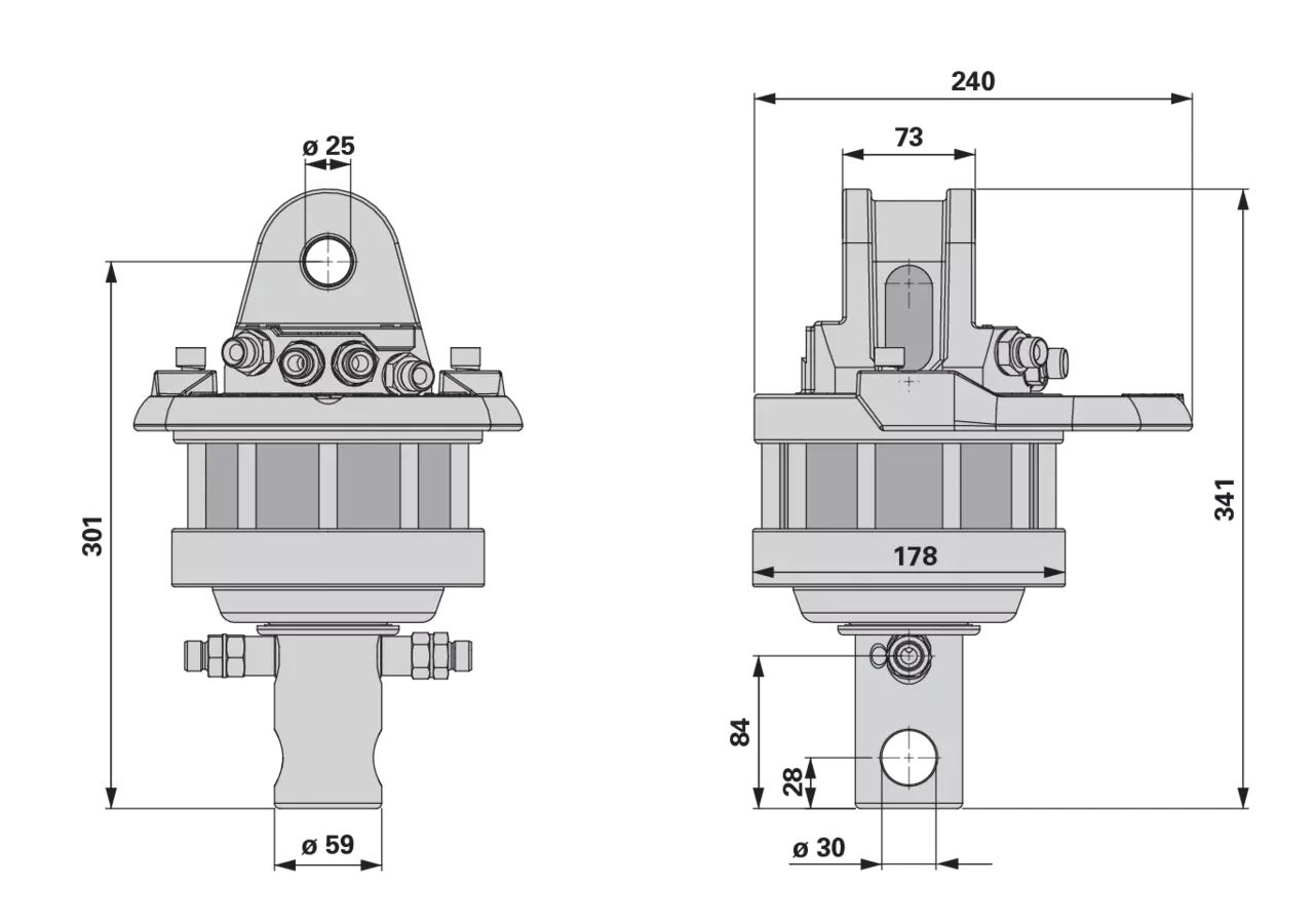 Rotator CR 400 Welle Dm 59 mm Finn-Rotor