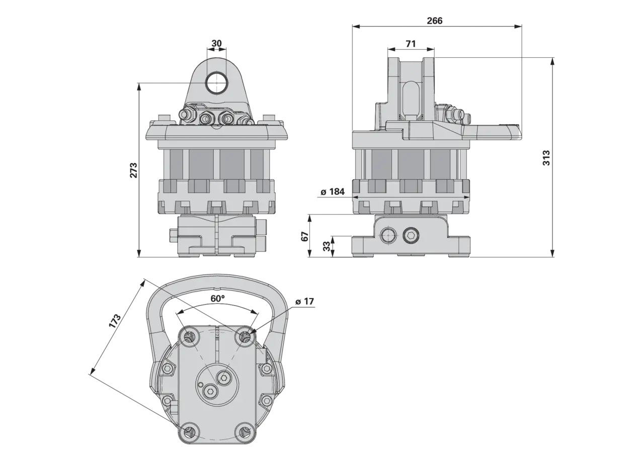 Rotator CR 500 Flansch LK173 Finn-Rotor