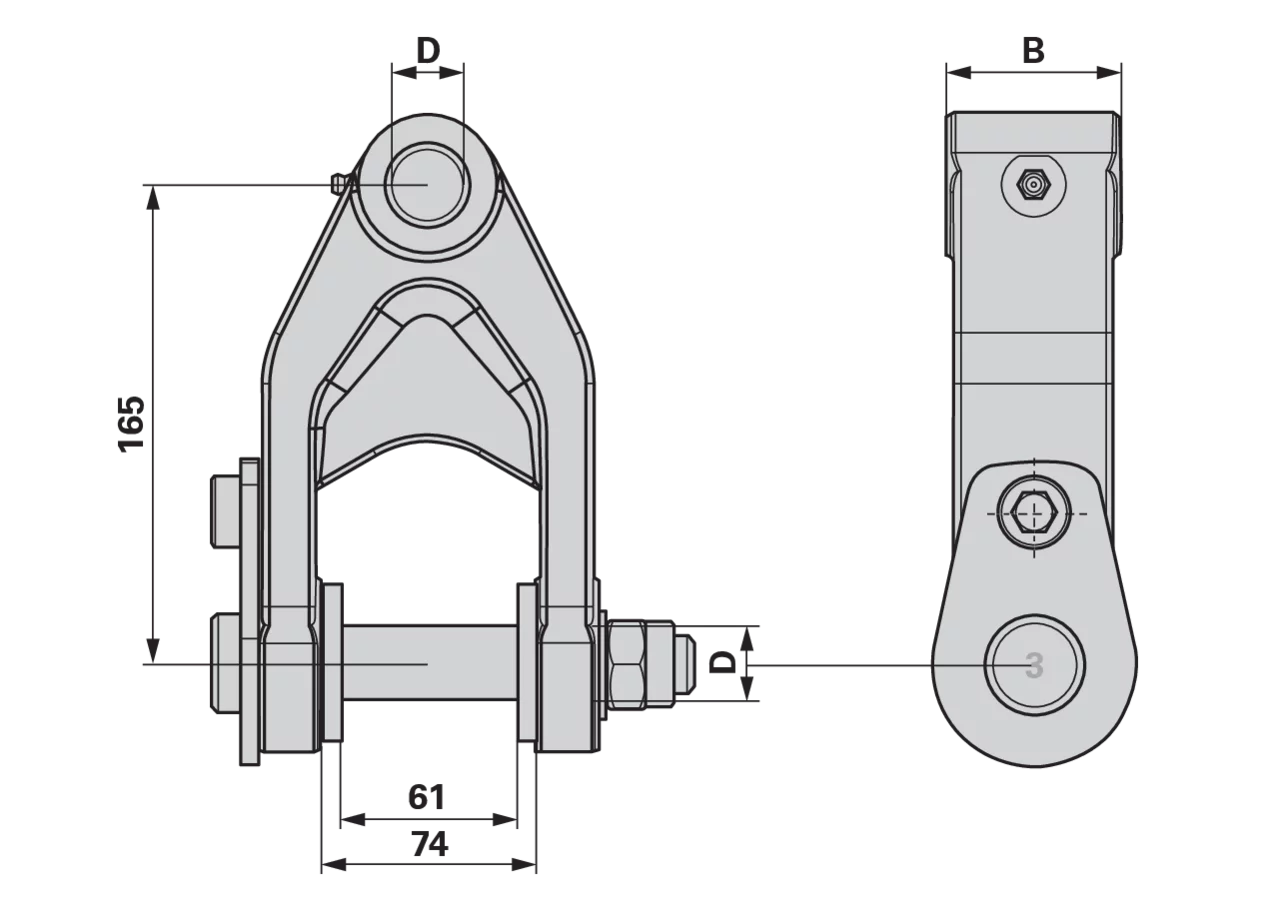 Pendelgelenk zu Rotator CR 300/400 L60 Finn-Rotor