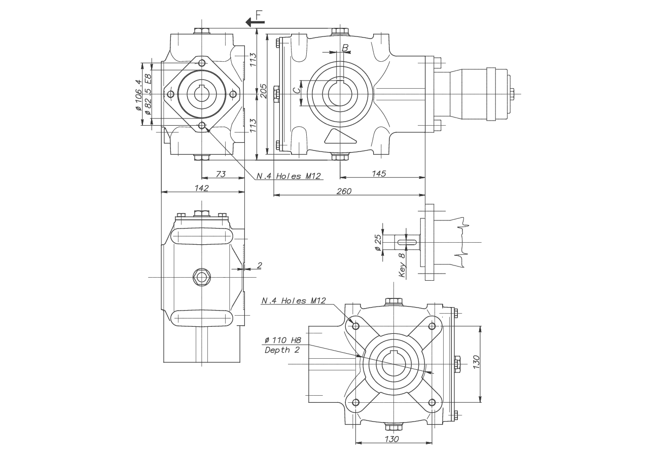 Getriebe RT120 4,1:1 Dm 40 GartenShop24