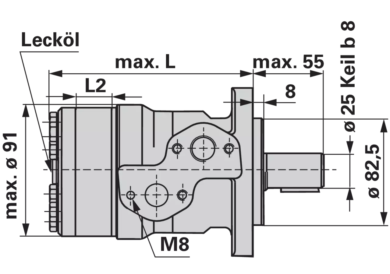 Planetenmotor MP 80 CD/4 M+S Hydraulic