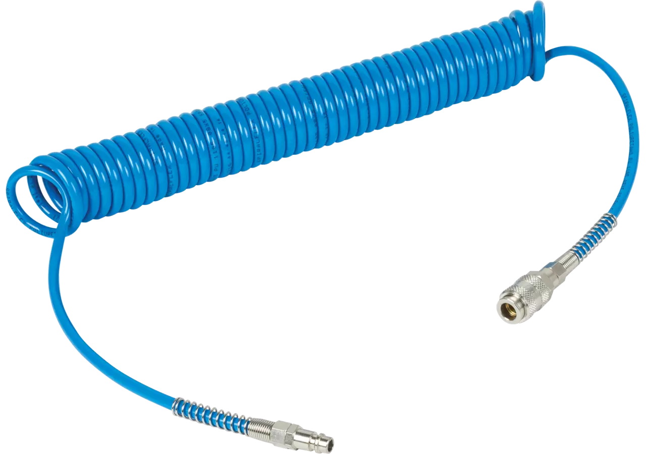 Spiralschlauch PU 12x8 mit Kupplungen 8 m GartenShop24 - Hochwertige Gartengeräte