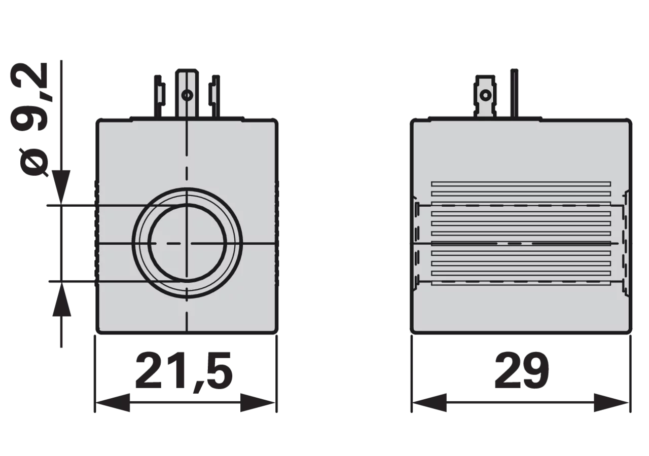 Magnetspule 230 V AC, ID 9,2 mm, L 29 mm GartenShop24 - Hochwertige Gartengeräte