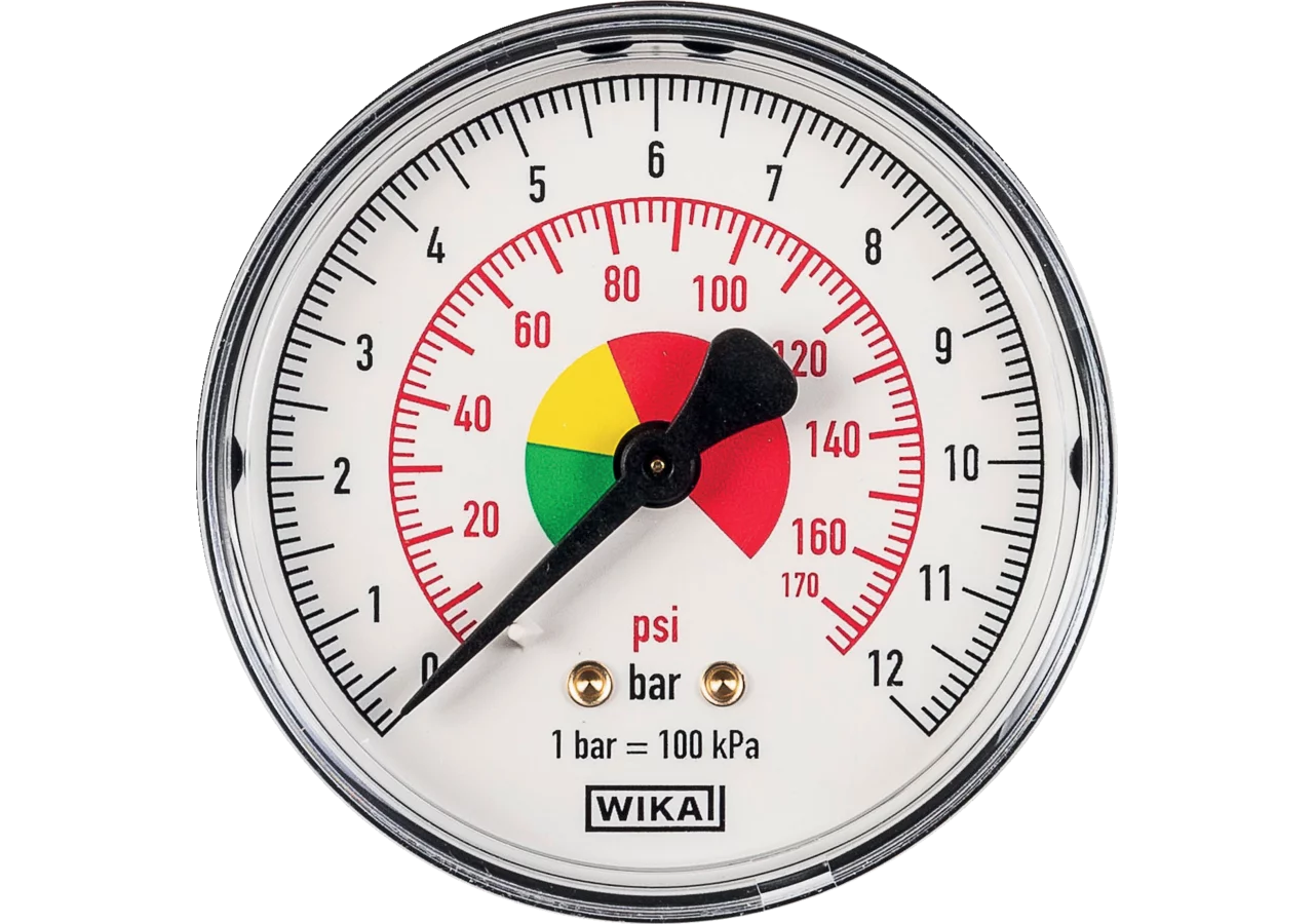 Manometer 12 bar, Dm 63 mm, G1/4, H GartenShop24