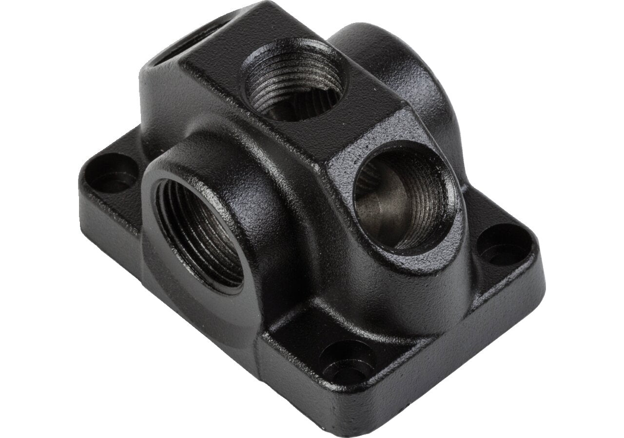 Druckluftverteiler 2 x 3/4, 3 x 1/2 Aluminium GartenShop24