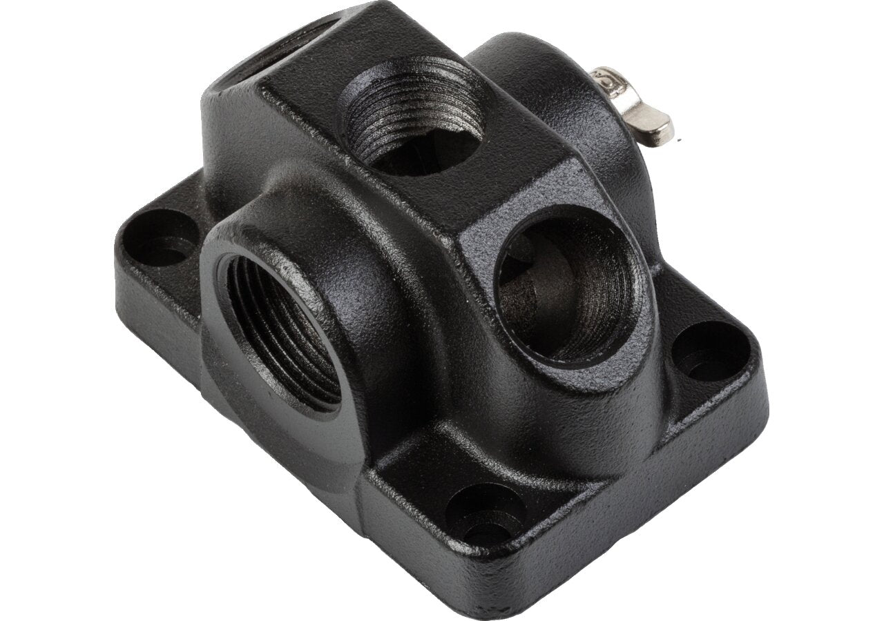 Druckluftverteiler 1 x 3/4 + 1/2, 3 x 1/2 Aluminium GartenShop24