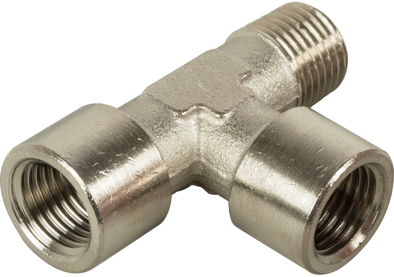 L-Einschraubverschraubung 1/8 mit konischem AG Messing vernickelt GartenShop24