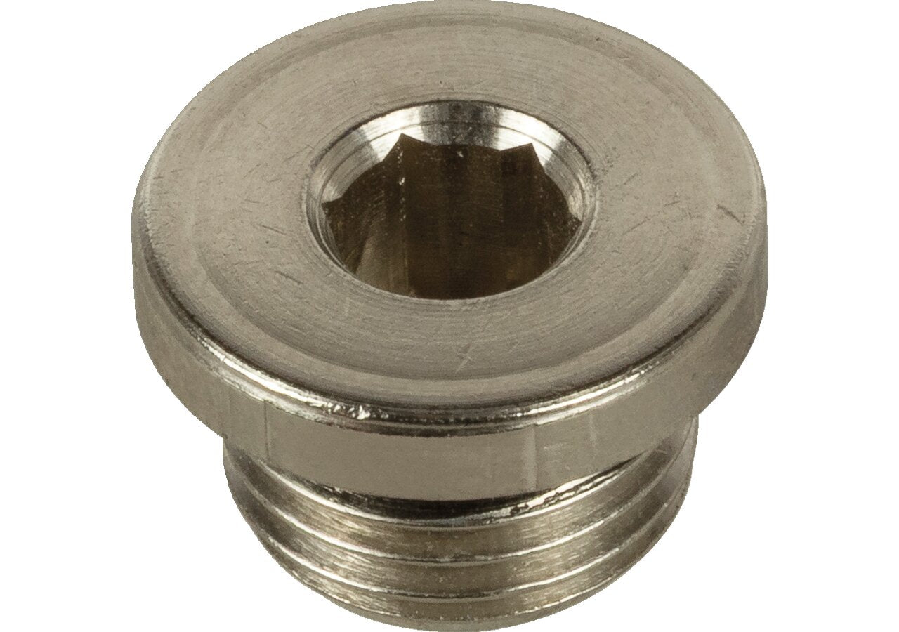 Stopfen mit O-Ring AG 1/2 Messing vernickelt GartenShop24
