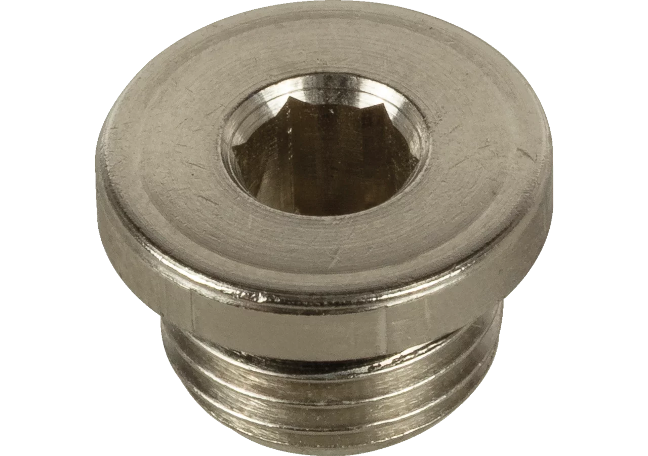 Stopfen mit O-Ring AG 1/2 Messing vernickelt GartenShop24