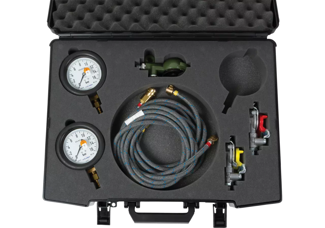 Druckluft Prüfset mit 2 Manometer mit Eichschein AT GartenShop24