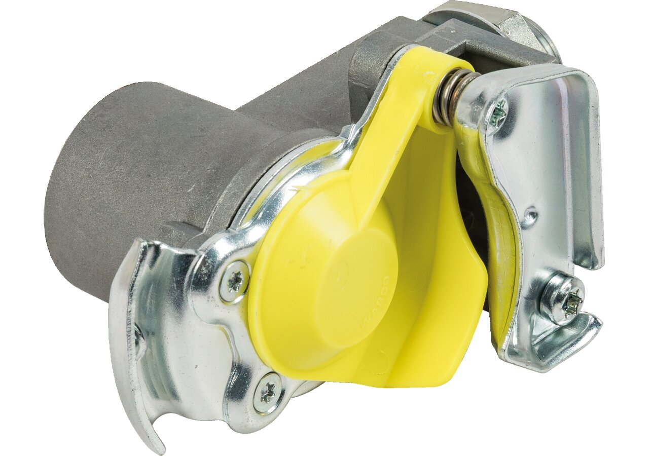 Kupplungskopf 2L Gelb, ohne Ventil, mit Filter M16x1,5/M24x1,5 Wabco 9522010010 Wabco