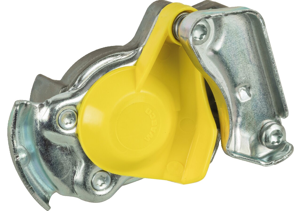 Kupplungskopf 2L Gelb, mit Ventil M22 x 1,5 Wabco 4522002120 Wabco