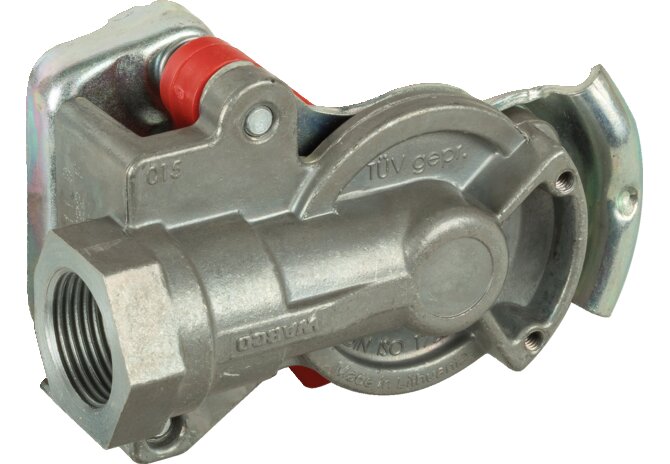 Kupplungskopf 2L Rot, ohne Ventil M22 x 1,5 Wabco 4522000110 Wabco