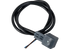 Gerätestecker mit Kabel 1 m geklebt, 250 V max. AC, DC Schwarz GartenShop24 - Hochwertige Gartengeräte