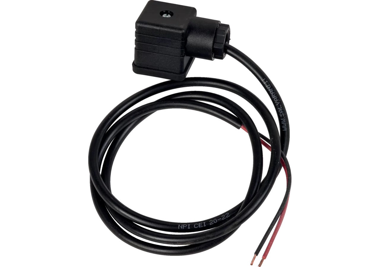 Gerätestecker mit Kabel 3 m geschraubt, 250 V max. AC, DC Schwarz GartenShop24 - Hochwertige Gartengeräte