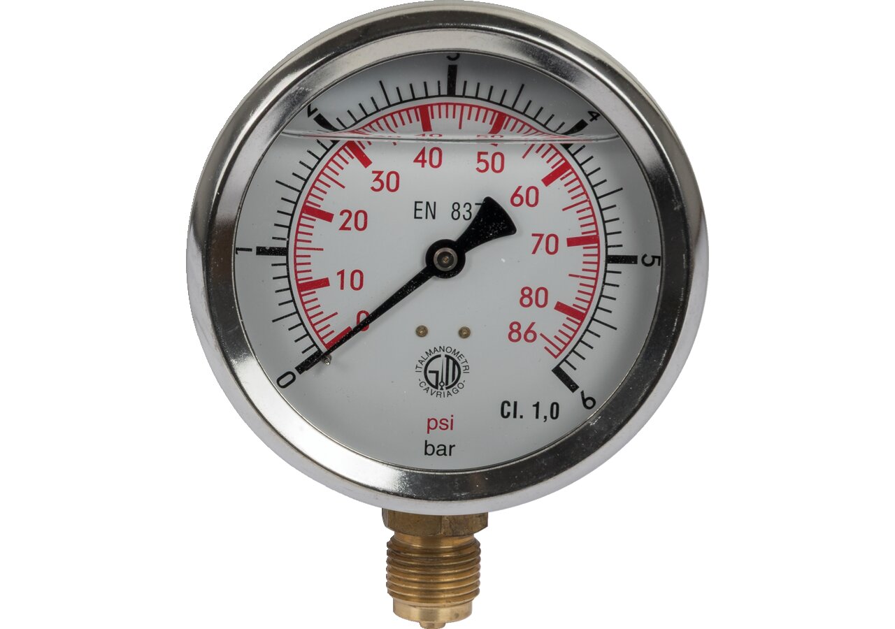 Manometer 6 bar, Dm 100 mm, G1/2 U GartenShop24 - Hochwertige Gartengeräte