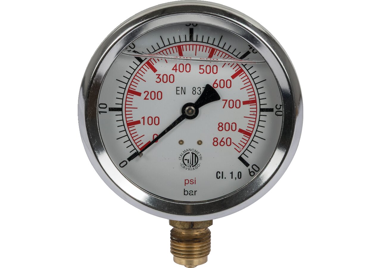 Manometer 60 bar, Dm 100 mm, G1/2 U GartenShop24 - Hochwertige Gartengeräte