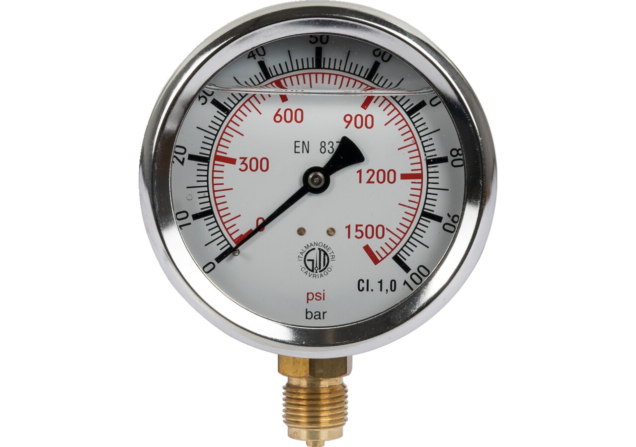 Manometer 100 bar, Dm 100 mm, G1/2 U GartenShop24 - Hochwertige Gartengeräte