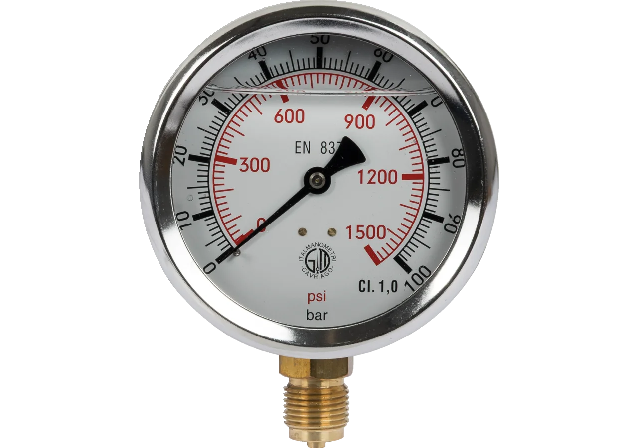 Manometer 100 bar, Dm 100 mm, G1/2 U GartenShop24 - Hochwertige Gartengeräte