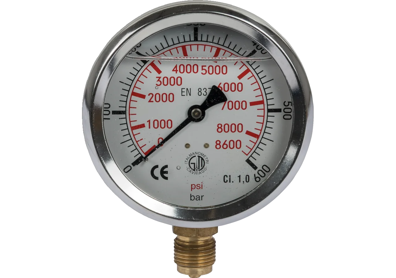 Manometer 600 bar, Dm 100 mm, G1/2 U GartenShop24 - Hochwertige Gartengeräte