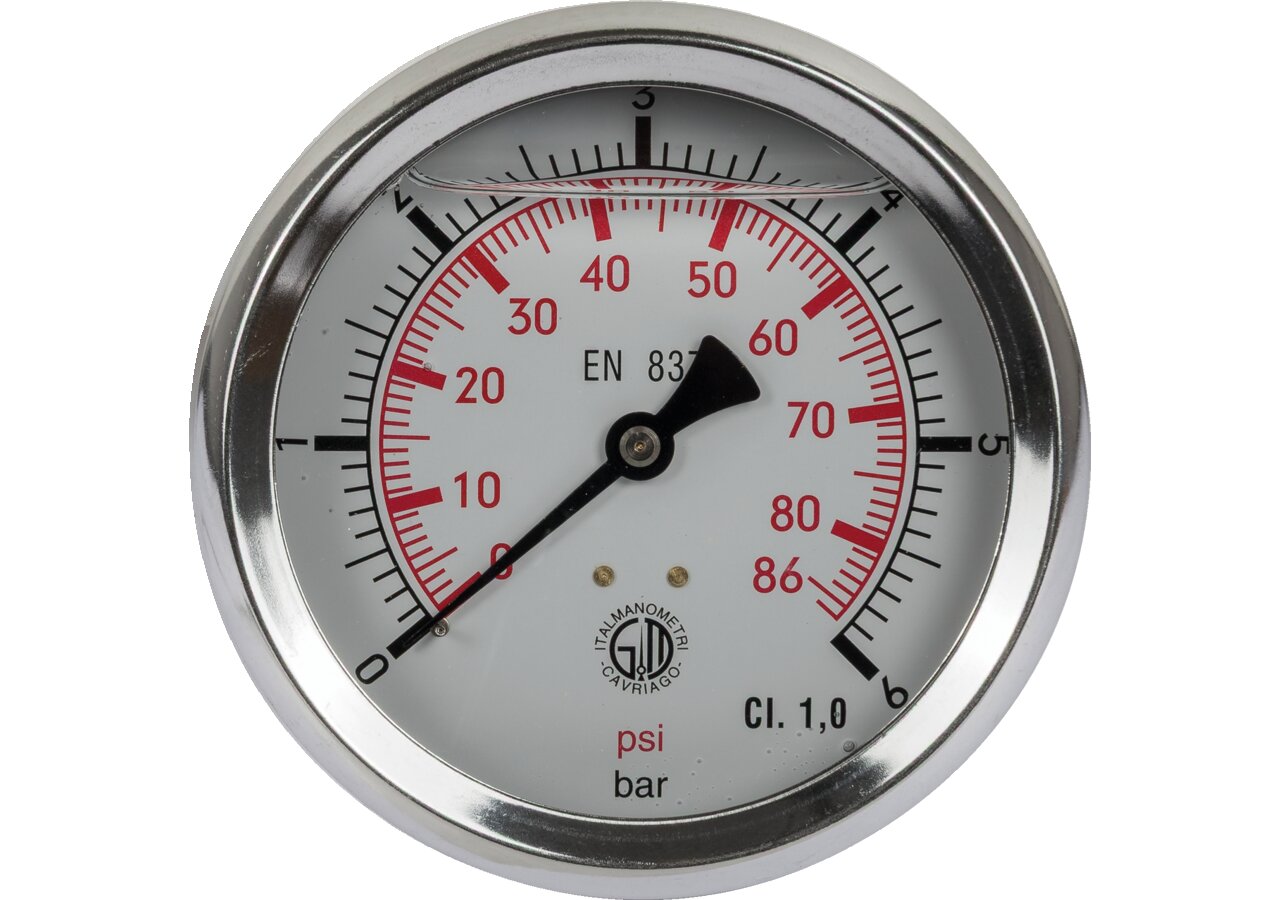 Manometer 6 bar, Dm 100 mm, G1/2 H GartenShop24 - Hochwertige Gartengeräte