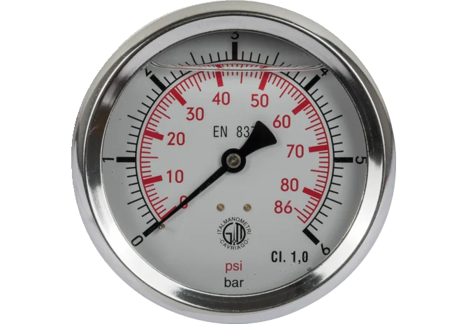 Manometer 6 bar, Dm 100 mm, G1/2 H GartenShop24 - Hochwertige Gartengeräte