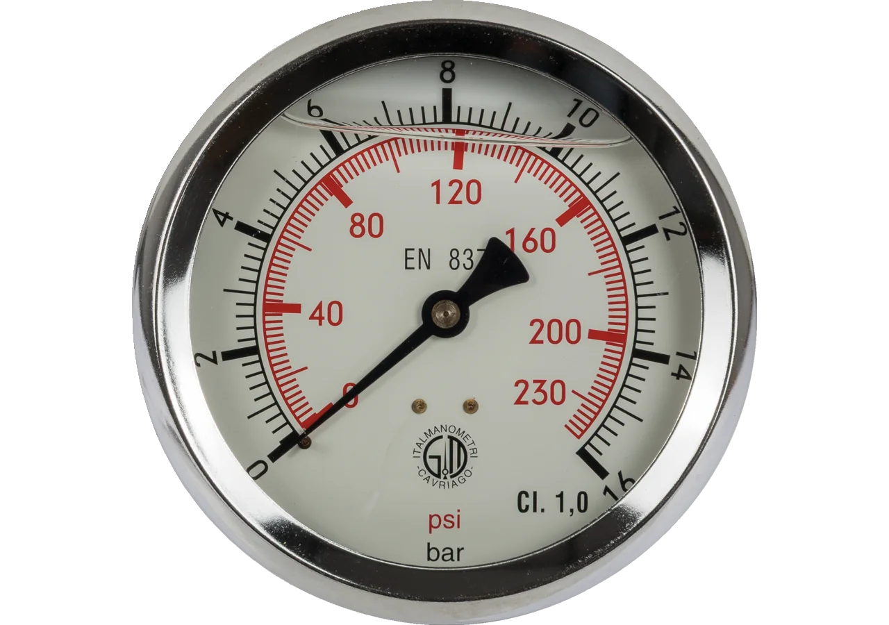 Manometer 16 bar, Dm 100 mm, G1/2 H GartenShop24 - Hochwertige Gartengeräte