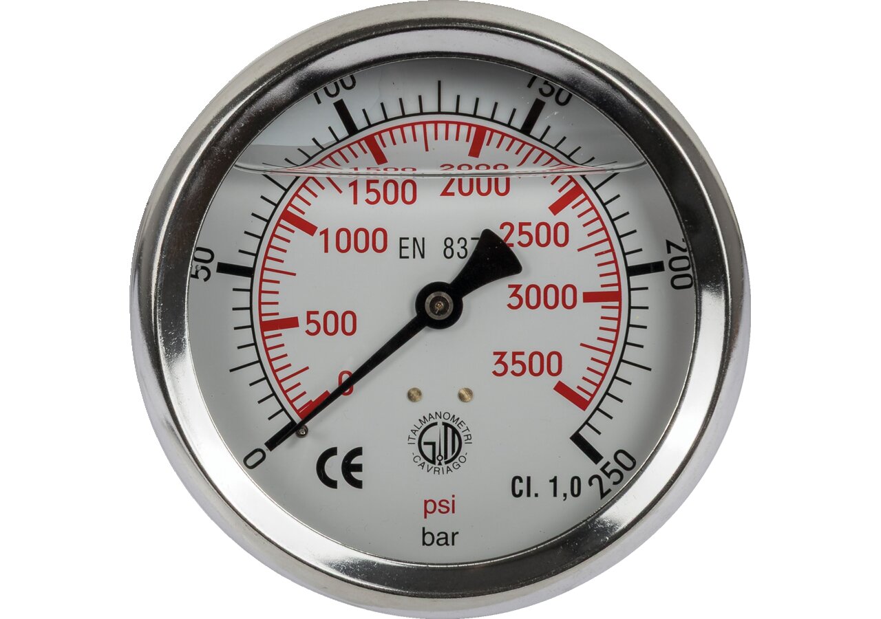 Manometer 250 bar, Dm 100 mm, G1/2 H GartenShop24 - Hochwertige Gartengeräte