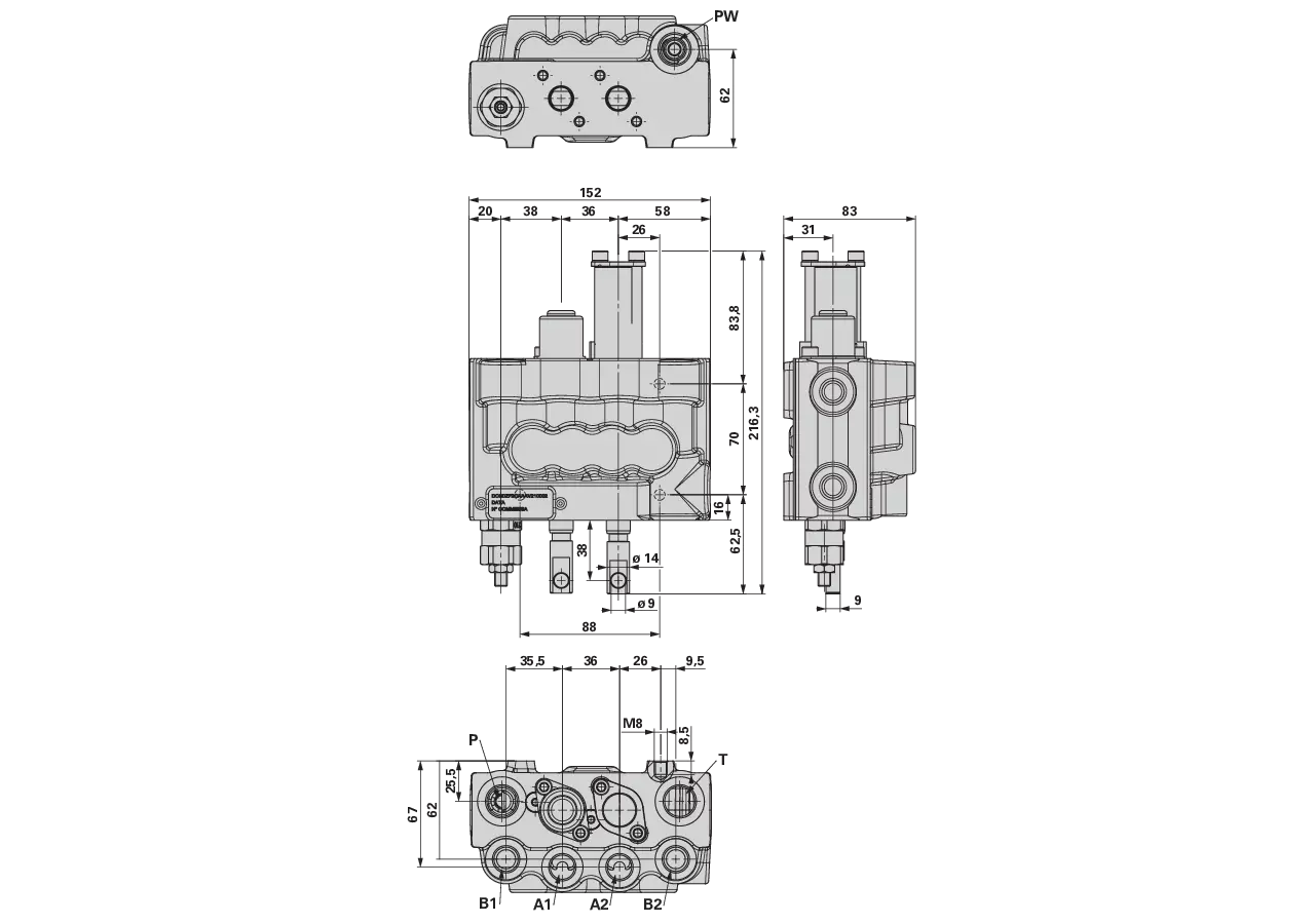 Steuerventil DN46FC/2 A1N7+PW 2 m GartenShop24 - Hochwertige Gartengeräte
