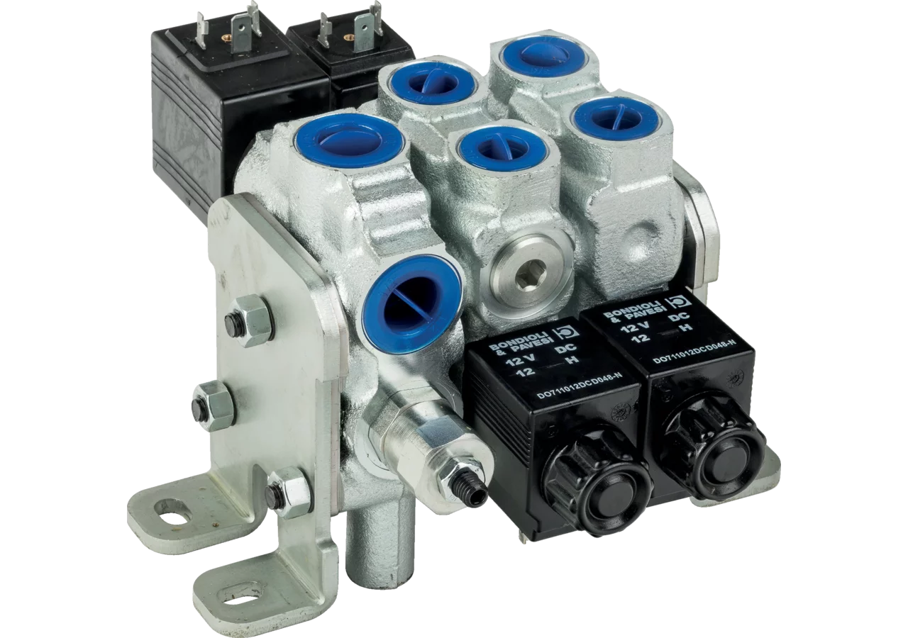 Steuerventil BW05BO/2, 1 x E003B, 1 x A001, 12 V + PW Bondioli & Pavesi