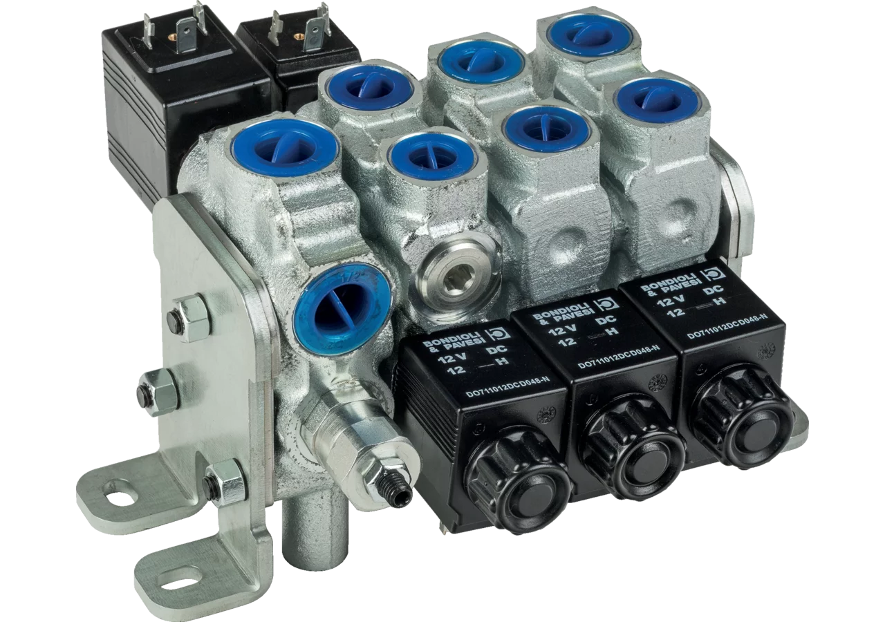 Steuerventil BW05BO/3, 1 x E003B, 2 x A001, 12 V + PW Bondioli & Pavesi