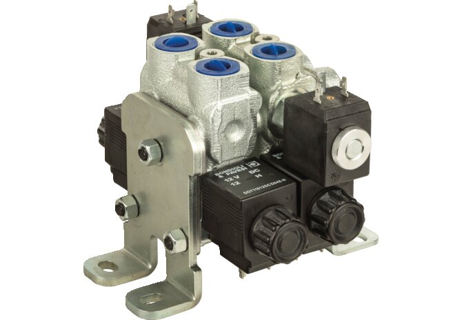 Steuerventil LS, BW05LS/2, 1 x A003AB, 1 x A003, 12 V Bondioli & Pavesi