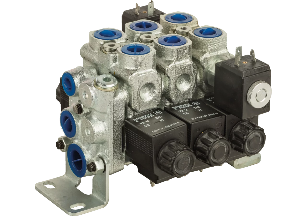 Steuerventil LS, BW05LS/3, 1 x A003AB, 2 x A003, 12 V Bondioli & Pavesi