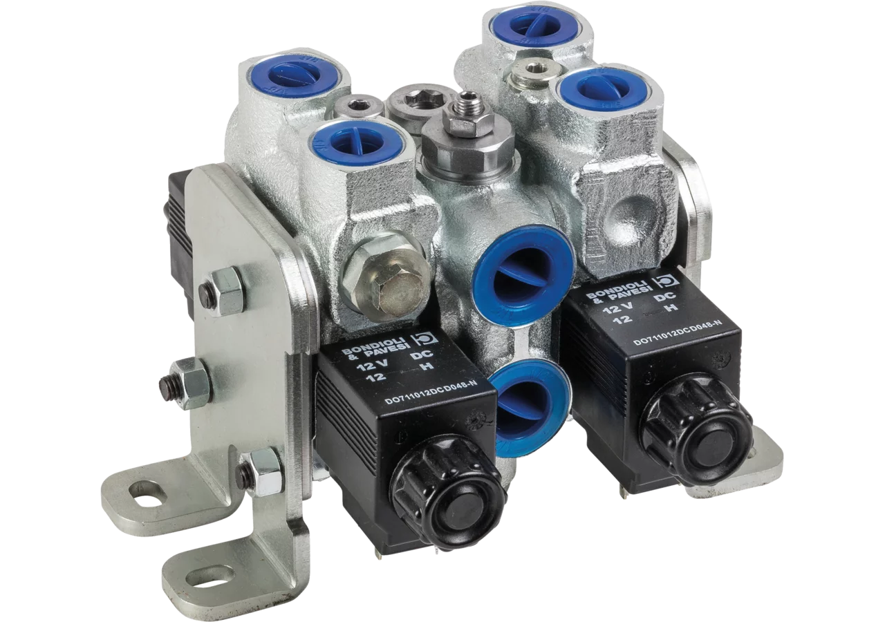 Steuerventil OC/LS, BW05LS/2, 1 x A003S, 1 x A003, 12 V Bondioli & Pavesi