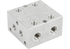 Verteilerblock für 4 Sitzventileinsätze DN10-3/4 UNF Aluminium – passend für 4 Sitzventileinsätze DN10-3/4 UNF Aluminium GartenShop24 - Hochwertige Gartengeräte
