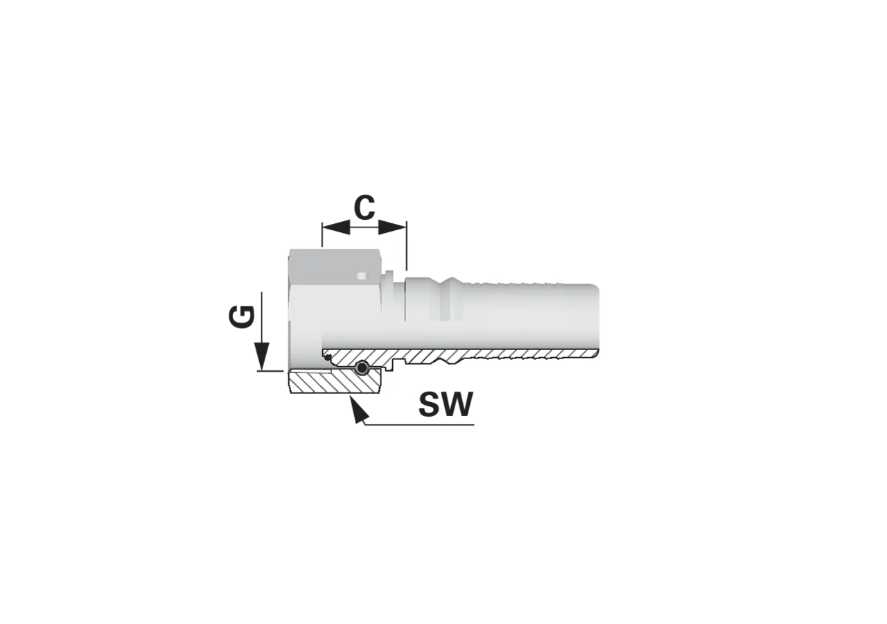 Dichtkegel DKOR IL-EVO DN20 3/4 Interlock EVO Alfagomma