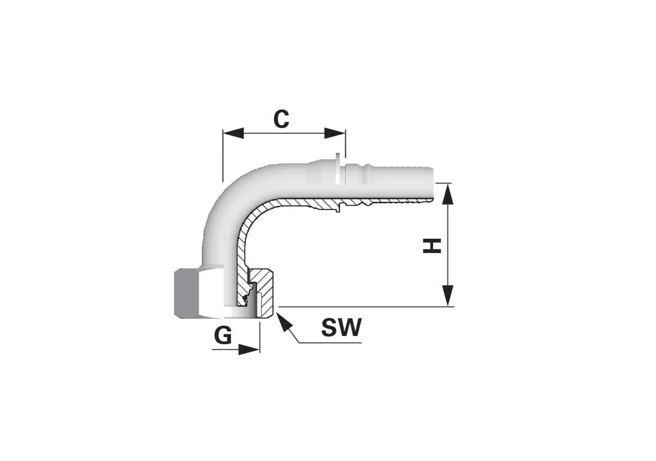 Dichtkegel DKOS90 IL-EVO DN20 20S Interlock EVO Alfagomma