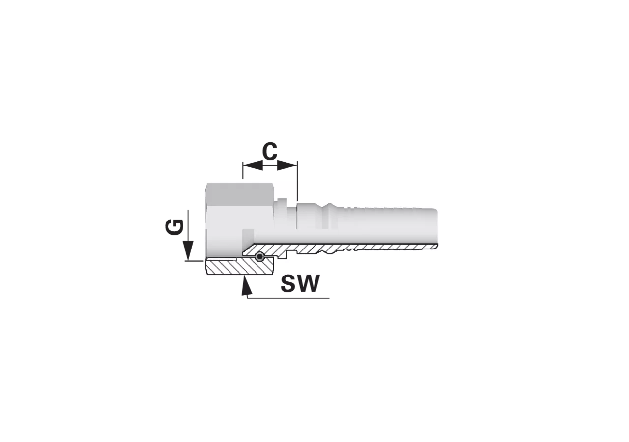 Dichtkegel DKJ IL-EVO DN25 1 5/16-12 Interlock EVO Alfagomma