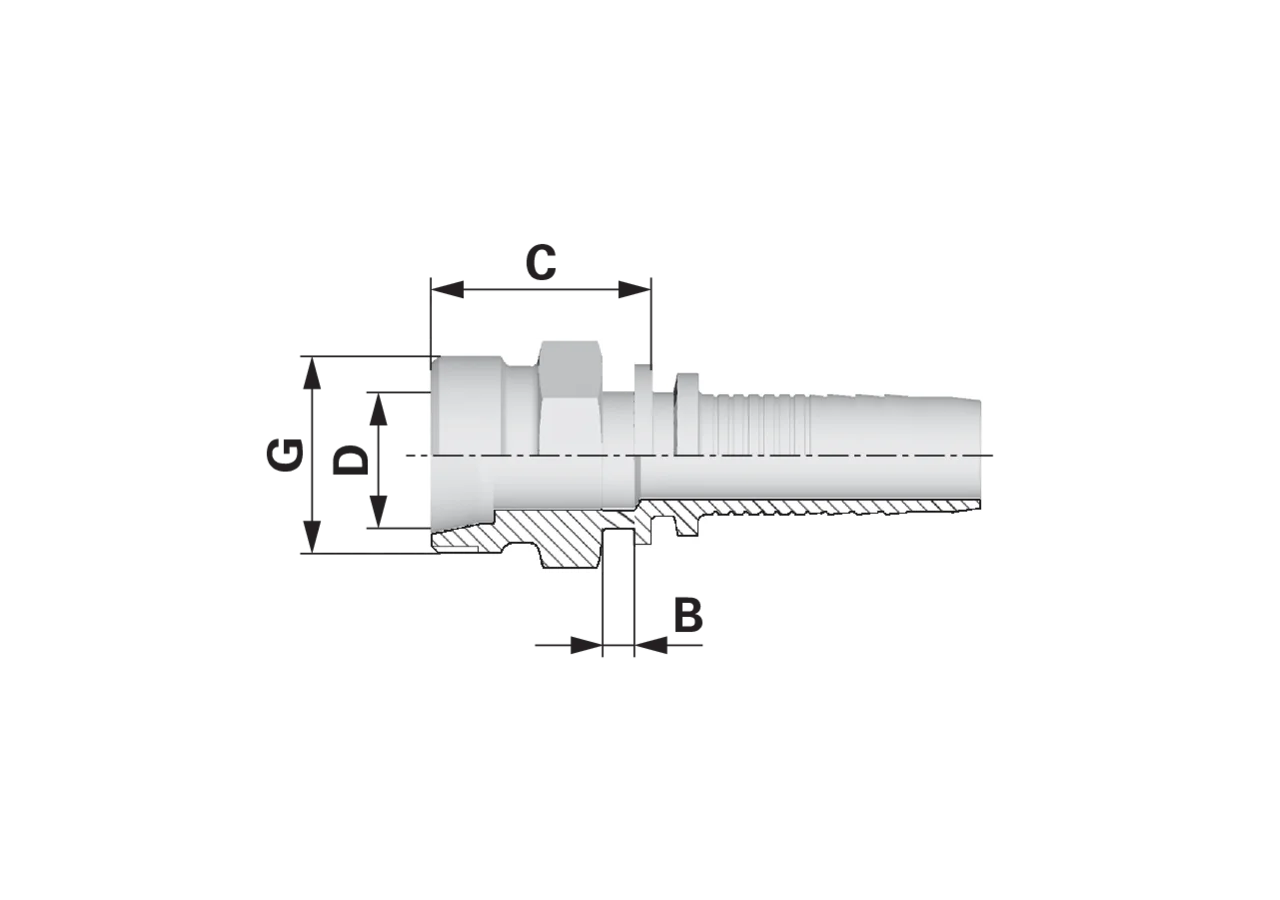 Gewindezapfen CEL DN10 10S mit Nut Standard GartenShop24 - Hochwertige Gartengeräte