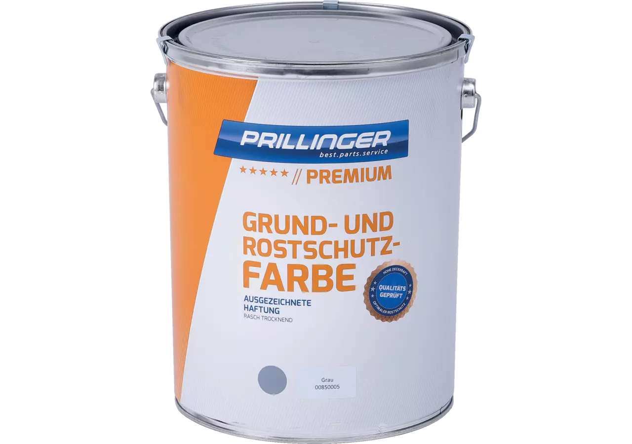 Prillinger Premium Grund- und Rostschutzfarbe Grau, 6 kg Prillinger Premium