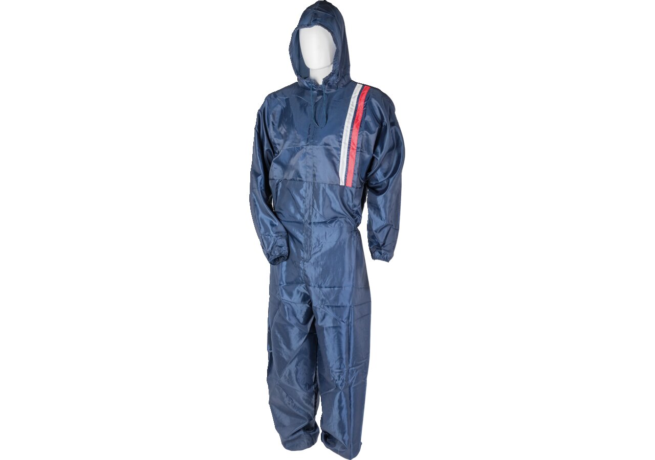 Lackieranzug Nylon mit Kapuze Blau Größe XL – Antistatisch, Silikonfrei, Fusselfrei, Waschbar GartenShop24 - Hochwertige Gartengeräte