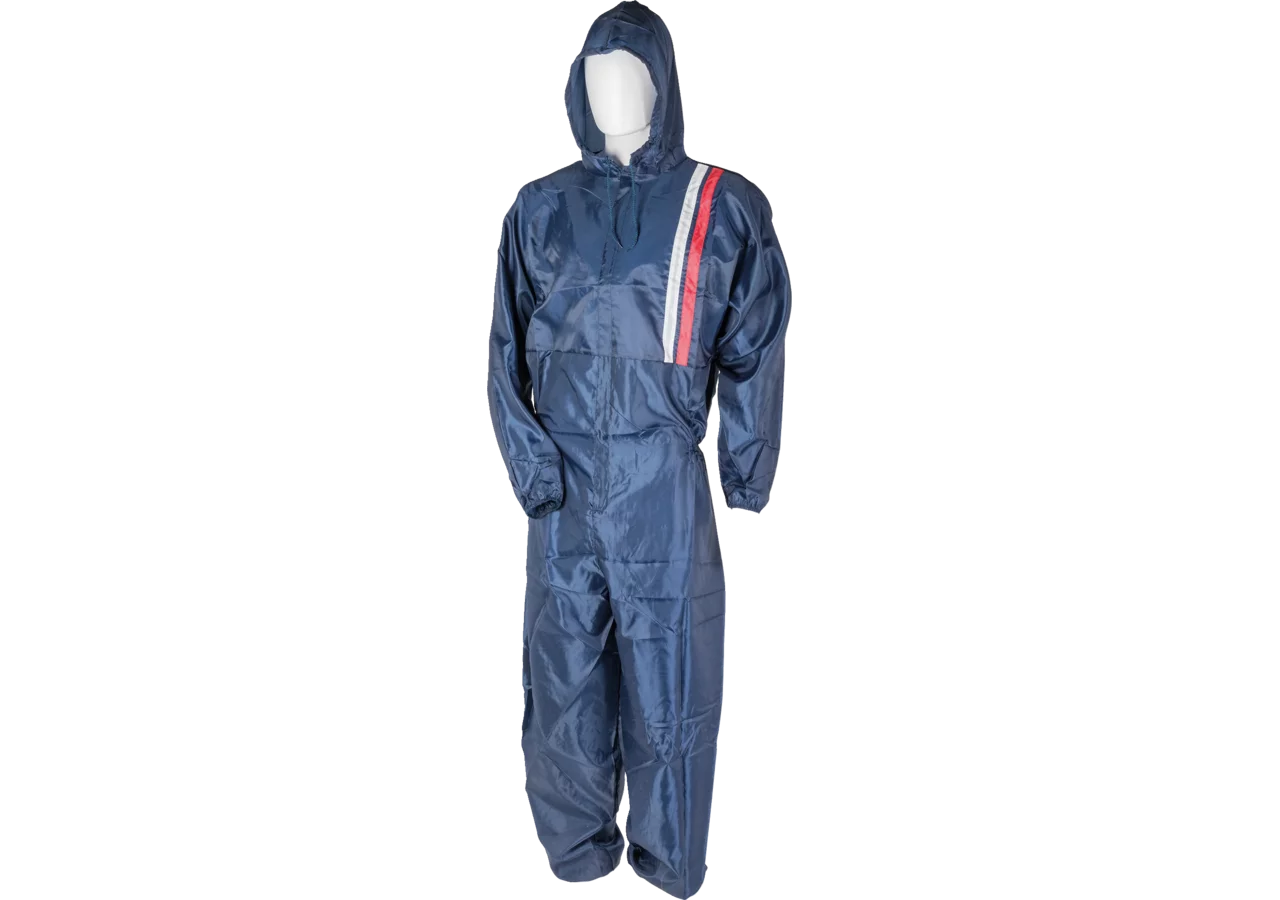 Lackieranzug Nylon mit Kapuze Blau Größe XL – Antistatisch, Silikonfrei, Fusselfrei, Waschbar GartenShop24 - Hochwertige Gartengeräte