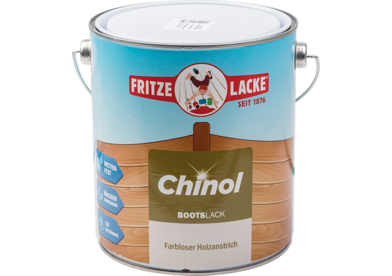 Fritze Lacke Bootslack Chinol Bootslack farblos 2,5 Liter Fritze Lacke
