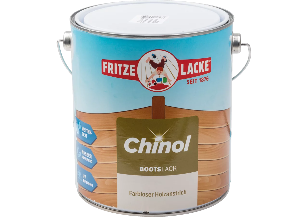 Fritze Lacke Bootslack Chinol Bootslack farblos 2,5 Liter Fritze Lacke