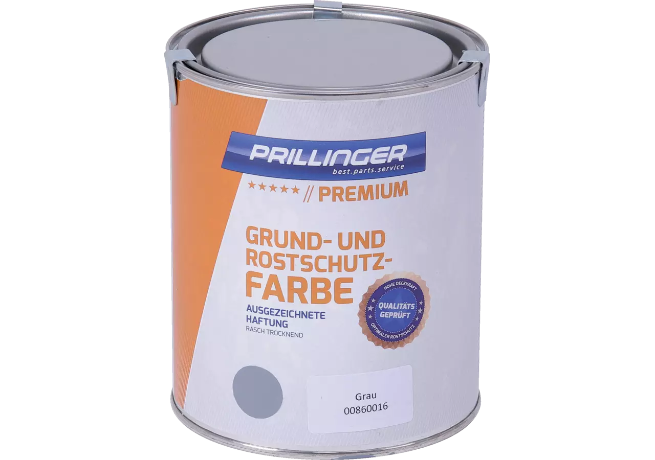 Prillinger Premium Grund- und Rostschutzfarbe Grau, 1 kg Prillinger Premium