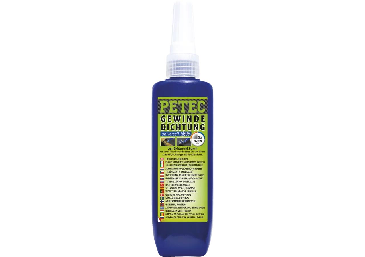 Gewindedichtung blau, mittelfest, 100 g PETEC