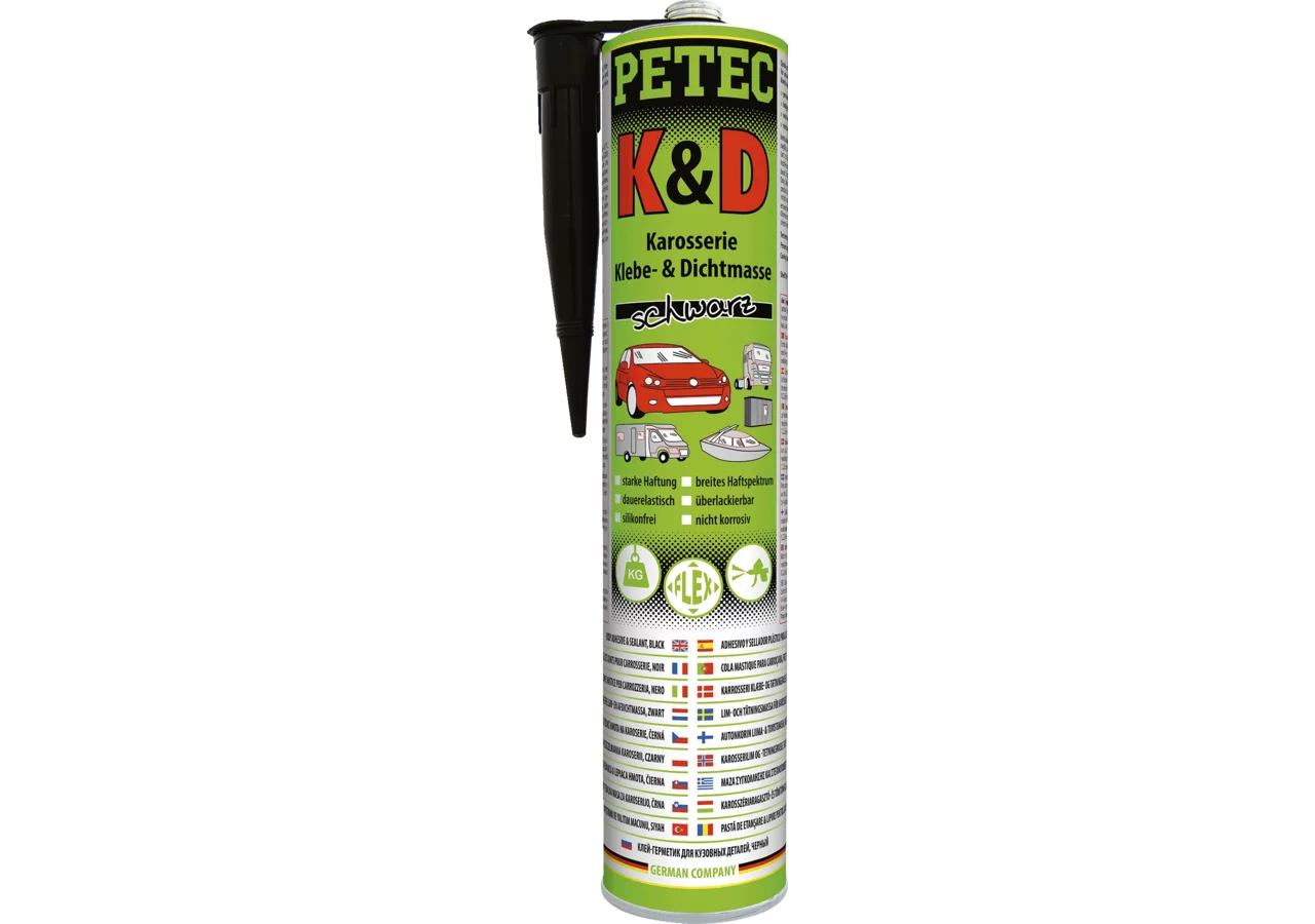 Karosserie Klebe- und Dichtmasse schwarz, 310 ml PETEC